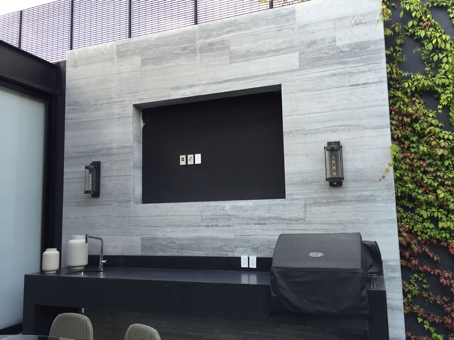 墨西哥藍(lán)木紋別墅工程