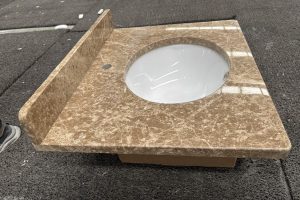 Light Emperador Vanity Top