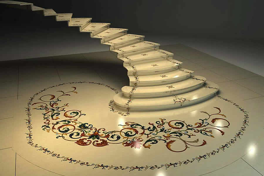 Luxury House Villas Medallion and Water-jet Cutting