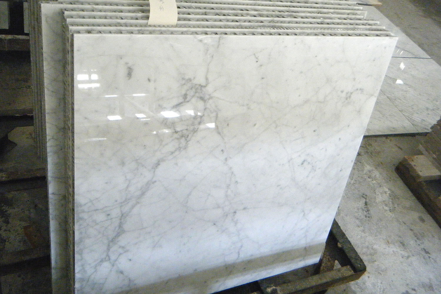Carrara White Marble Honeycomb Composite