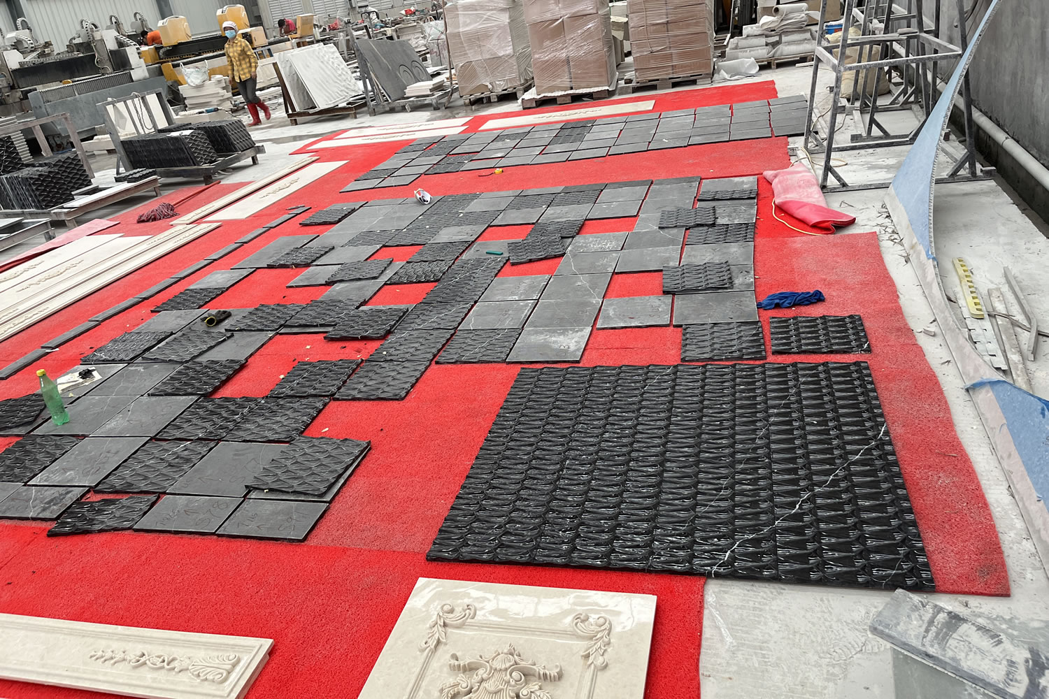 Nero Marquina CNC Carving-01